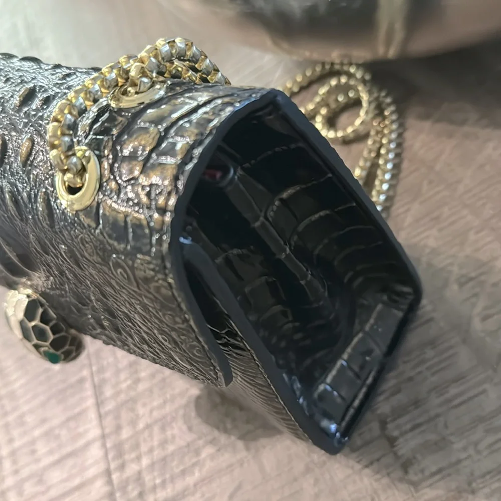 Unique python texture bag crossbody sholder bag - Picture 5 of 5